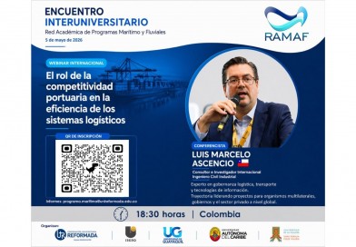 El experto internacional Luis Ascencio analizará el rol de la competitividad portuaria en la eficiencia logística